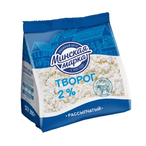 Творог "Минская марка" рассыпчатый 2% 350 г