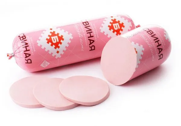 Колбаса варёная «Свиная» 650г