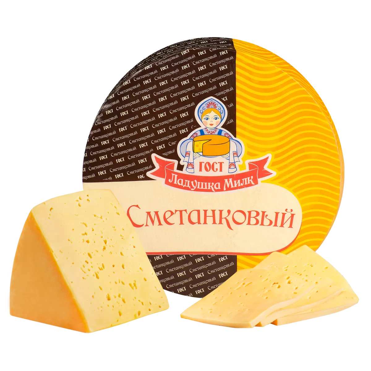 Продукт сычужный Сметанковый "Ладушка милк" 7-8 кг