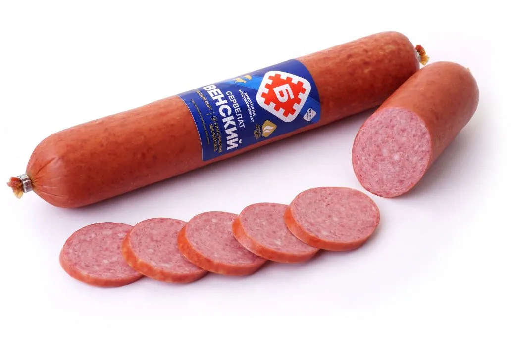 Колбаса варено-копченая «Венский сервелат»