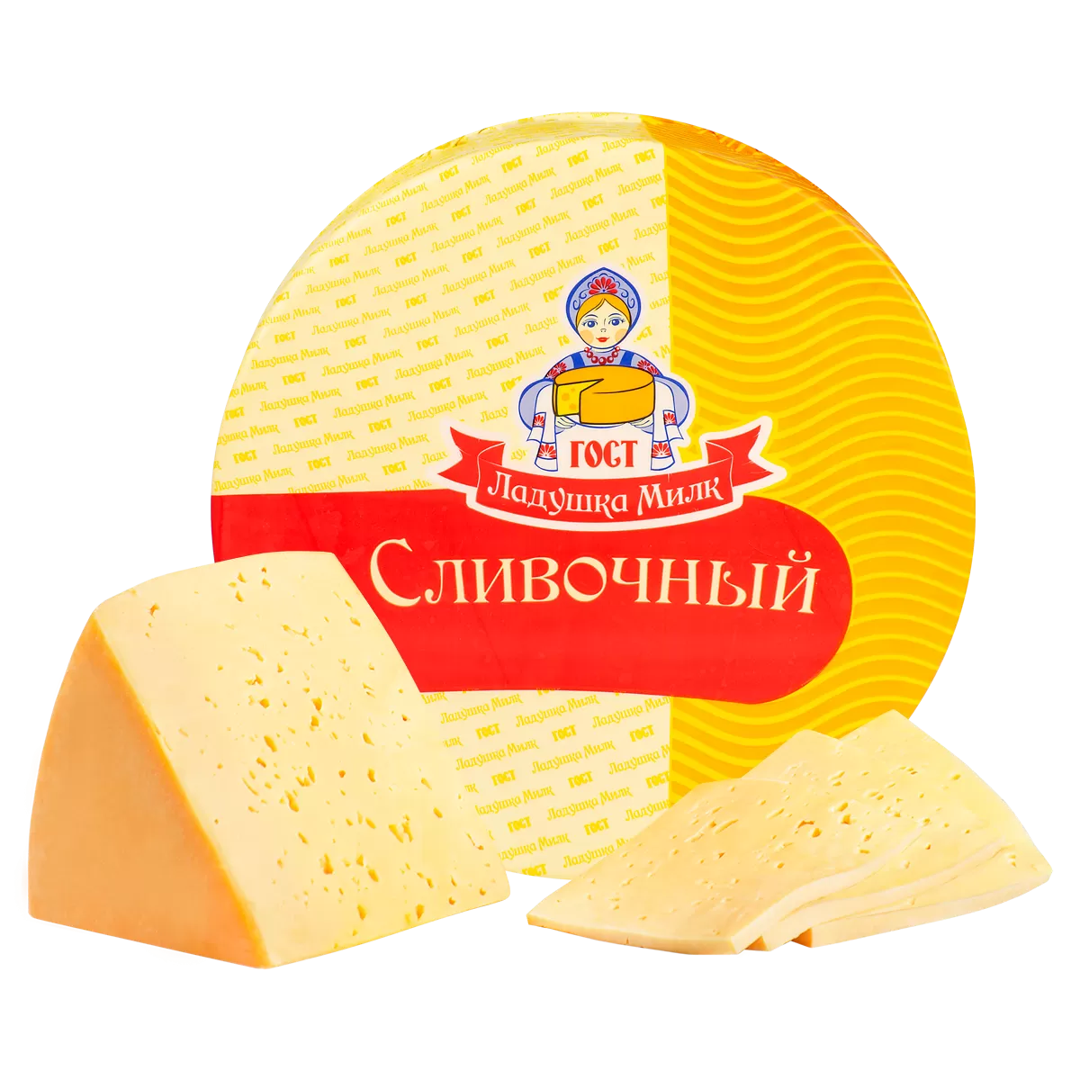 Продукт сычужный Сливочный "Ладушка милк" 7-8 кг