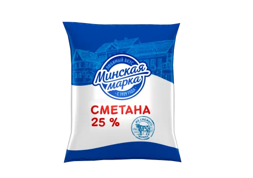 Сметана "Минская марка" 25% 400 г